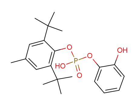 Molecular Structure of 85046-67-9 (Phosphoric acid, mono[2,6-bis(1,1-dimethylethyl)-4-methylphenyl]
mono(2-hydroxyphenyl) ester)