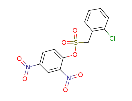 Molecular Structure of 72472-26-5 ((2-Chloro-phenyl)-methanesulfonic acid 2,4-dinitro-phenyl ester)