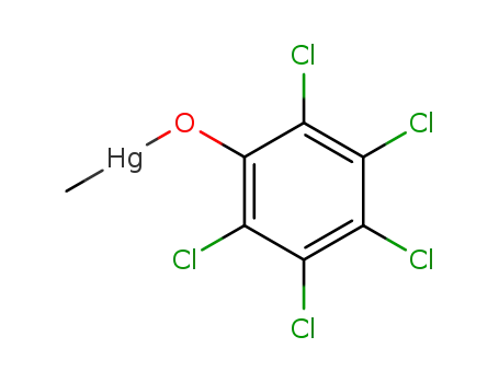 Molecular Structure of 5902-76-1 (methyl(pentachlorophenolato)mercury)