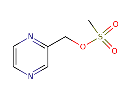 Molecular Structure of 73763-95-8 (pyrazin-2-ylmethyl methanesulfonate)