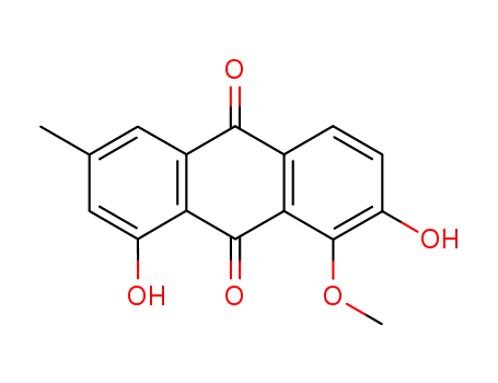Molecular Structure of 103392-51-4 (1-O-Methylnataloe-emodin)