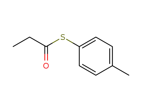 Molecular Structure of 18241-63-9 (S-PROPIONYL-4-MERCAPTOTOLUENE)