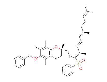 <2S-(4R,5E,8R)>-1-<2,5,7,8-tetramethyl-6-benzyloxychroman-2-yl>-4,8,12-trimethyl-3-phenylsulfonyltrideca-2,5,11-triene