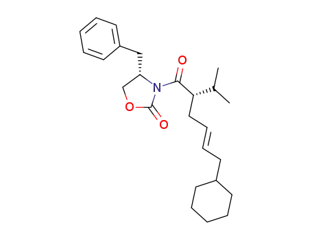 (4S)-4-benzyl-3-<(2S,4E)-6-cyclohexyl-2-isopropylhex-4-enoyl>oxazolidin-2-one