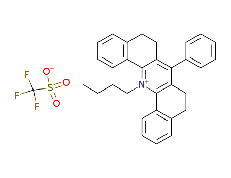 N-n-butyl-5,6,8,9-tetrahydro-7-phenyldibenz<c,h>acridinium trifluoromethanesulfonate