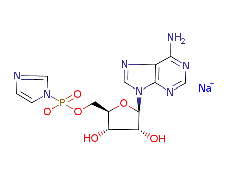 Adenosine, 5'-(hydrogen 1H-imidazol-1-ylphosphonate), monosodium
salt