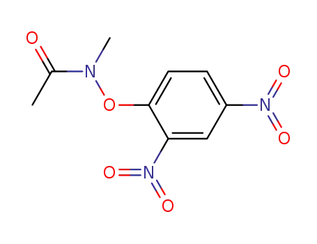 Molecular Structure of 38100-40-2 (N-acetyl-N-methyl-O-2,4-dinitrophenylhydroxylamine)