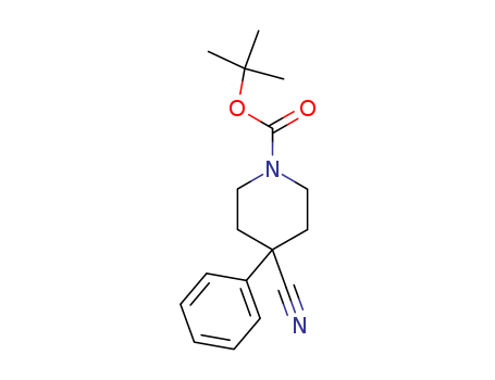 1-Piperidinecarboxylic acid, 4-cyano-4-phenyl-, 1,1-dimethylethyl ester CAS No  158144-79-7