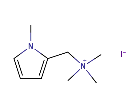 Molecular Structure of 54828-80-7 (1H-Pyrrole-2-methanaminium, N,N,N,1-tetramethyl-, iodide)