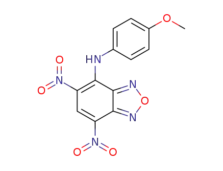 Molecular Structure of 126865-59-6 (4-[N-(4'-methoxyphenyl)amino]-5,7-dinitro-2,1,3-benzoxadiazole)