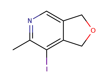 Molecular Structure of 104307-94-0 (1,3-dihydro-6-methyl-7-iodofuro(3,4-c)pyridine)