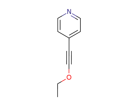 Molecular Structure of 163680-65-7 (Pyridine, 4-(ethoxyethynyl)- (9CI))