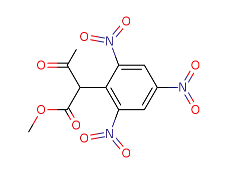 Molecular Structure of 87687-99-8 (methyl 2-(2,4,6-trinitrophenyl)-3-oxobutanoate)