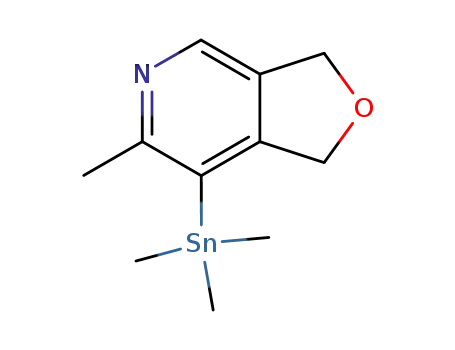 Molecular Structure of 104307-93-9 (1,3-dihydro-6-methyl-7-trimethylstannylfuro(3,4-c)pyridine)
