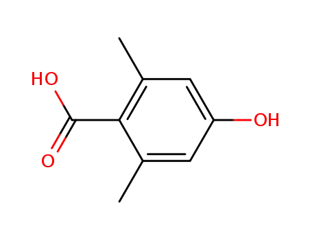 Molecular Structure of 75056-97-2 (4-Hydroxy-2,6-dimethylbenzoic acid)