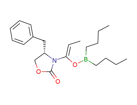 Borinic acid, dibutyl-,
(1Z)-1-[(4S)-2-oxo-4-(phenylmethyl)-3-oxazolidinyl]-1-propenyl ester