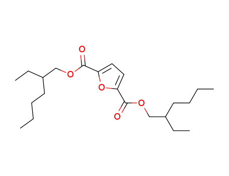 Molecular Structure of 158099-01-5 (2,5-furandicarboxylic acid di(2-ethylhexyl) ester)