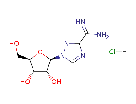 Molecular Structure of 40372-00-7 (Ribavirin amidine)
