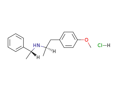 Molecular Structure of 50505-66-3 ([R-(R*,R*)]-4-Methoxy-α-Methyl-N-(1-phenylethyl)-benzeneethanaMine Hydrochloride)
