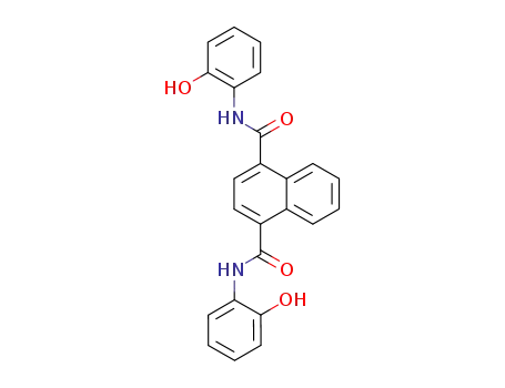 Molecular Structure of 5045-33-0 (Naphthalene-1,4-dicarboxylic acid bis-[(2-hydroxy-phenyl)-amide])