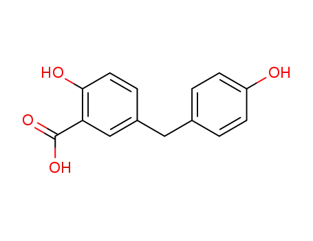 2-hydroxy-5-(4-hydroxy-benzyl)-benzoic acid