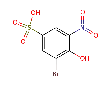 Molecular Structure of 802017-89-6 (3-bromo-4-hydroxy-5-nitro-benzenesulfonic acid)