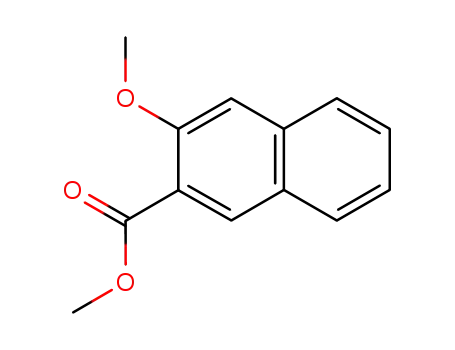 Molecular Structure of 13041-60-6 (METHYL 3-METHOXY-2-NAPHTHOATE)