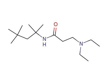 Molecular Structure of 131516-80-8 (β-diethylamino-N-tert-octylpropionamide)