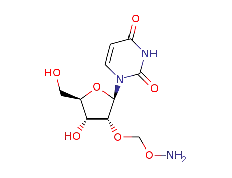 Molecular Structure of 1369323-42-1 (2'-O-(aminooxymethyl)uridine)