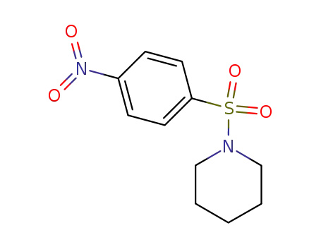 Molecular Structure of 64268-93-5 (1-[(4-NITROPHENYL)SULFONYL]PIPERIDINE)