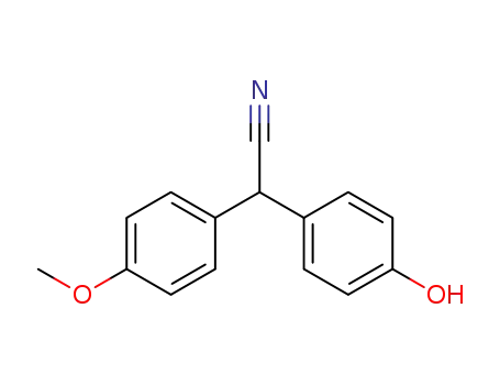 2-(4-hydroxyphenyl)-2-(4-methoxyphenyl)acetonitrile