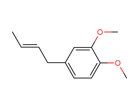 Molecular Structure of 62486-66-2 (Benzene, 4-(2-butenyl)-1,2-dimethoxy-, (E)-)