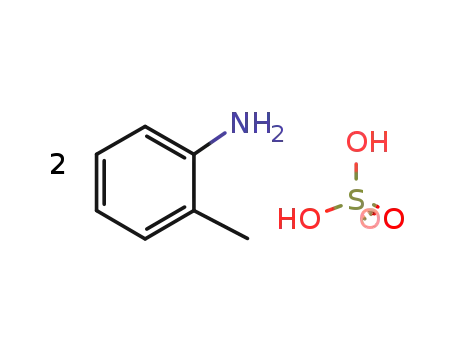 Molecular Structure of 36717-39-2 (Benzenamine, 2-methyl-, sulfate)