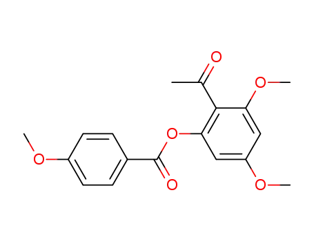 Benzoic acid, 4-methoxy-, 2-acetyl-3,5-dimethoxyphenyl ester