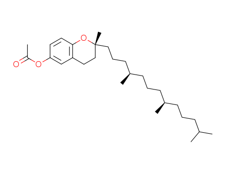 2H-1-Benzopyran-6-ol, 3,4-dihydro-2-methyl-2-[(4R,8R)-4,8,12-trimethyltridecyl]-, acetate, (2R)- CAS No  153379-68-1