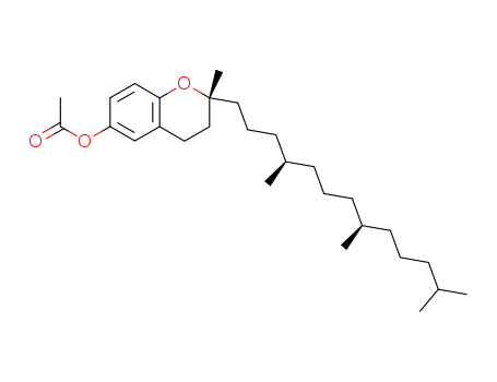 Molecular Structure of 153379-68-1 (2H-1-Benzopyran-6-ol,
3,4-dihydro-2-methyl-2-[(4R,8R)-4,8,12-trimethyltridecyl]-, acetate,
(2R)-)