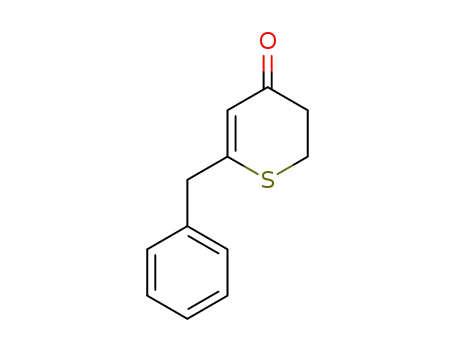 4H-Thiopyran-4-one, 2,3-dihydro-6-(phenylmethyl)-