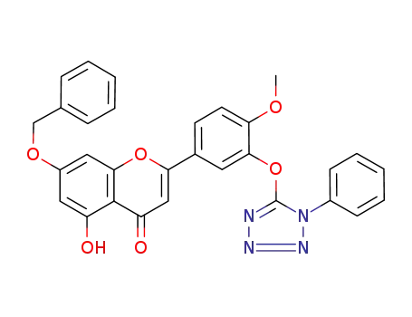 Molecular Structure of 771481-08-4 (7-benzyl-3'-phenyltetrazolyldiosmetin)