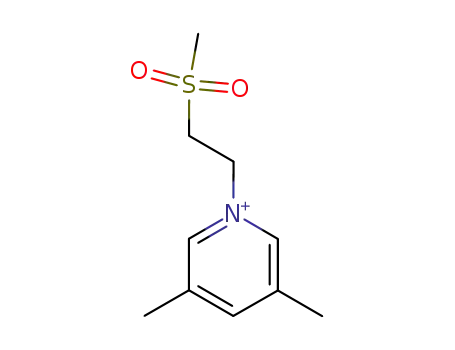 Molecular Structure of 141375-70-4 (1-(2-Methanesulfonyl-ethyl)-3,5-dimethyl-pyridinium)