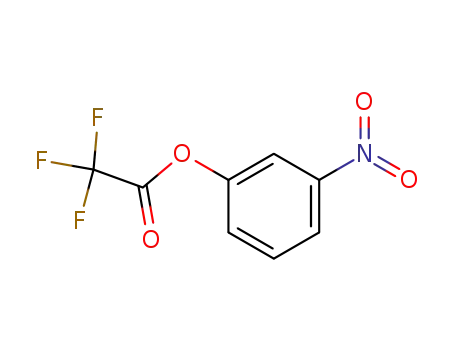 Molecular Structure of 1737-40-2 (Acetic acid, 2,2,2-trifluoro-, 3-nitrophenyl ester)