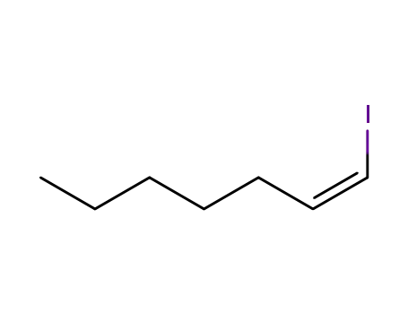 Molecular Structure of 63318-29-6 (1-Heptene, 1-iodo-, (Z)-)