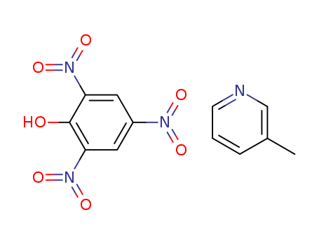 Molecular Structure of 17266-25-0 (Pyridine, 3-methyl-, compd. with 2,4,6-trinitrophenol (1:1))