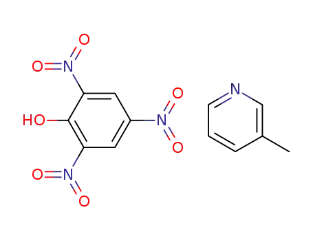 Molecular Structure of 17266-25-0 (Pyridine, 3-methyl-, compd. with 2,4,6-trinitrophenol (1:1))