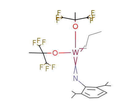 W(CHC<sub>2</sub>H<sub>5</sub>){NC<sub>6</sub>H<sub>3</sub>(C<sub>3</sub>H<sub>7</sub>)2}{OCCH<sub>3</sub>(CF<sub>3</sub>)2}2
