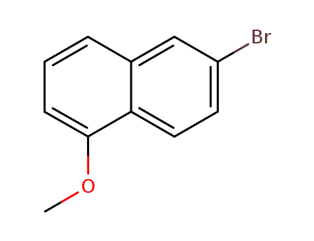 Molecular Structure of 54828-63-6 (6-Bromo-1-methoxynaphthalene)