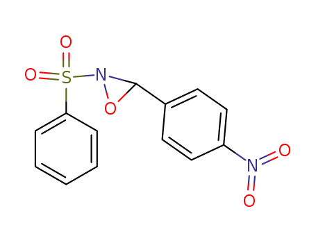 Molecular Structure of 86428-23-1 (Oxaziridine, 3-(4-nitrophenyl)-2-(phenylsulfonyl)-)