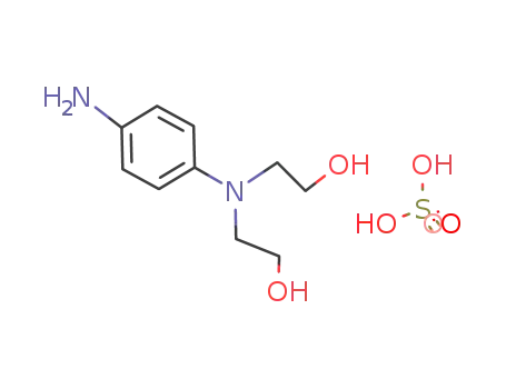 Molecular Structure of 54381-16-7 (N,N-Bis(2-hydroxyethyl)-p-phenylenediamine sulphate)