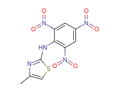 Molecular Structure of 68557-44-8 (2-N-(2,4,6-trinitrophenyl)-4-methylthiazoleamine)