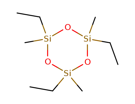Molecular Structure of 15901-49-2 (1,3,5-TRIETHYL-1,3,5-TRIMETHYLCYCLOTRISILOXANE)