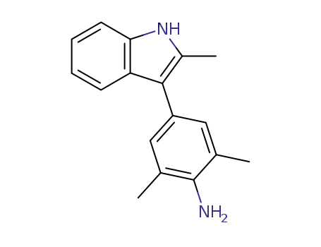Molecular Structure of 80387-72-0 (3-(4-amino-3,5-dimethylphenyl)-2-methylindole)